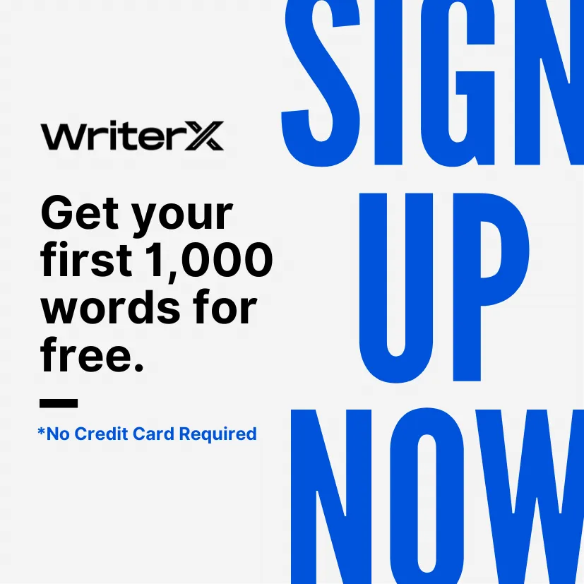 Start your free WriterX trial